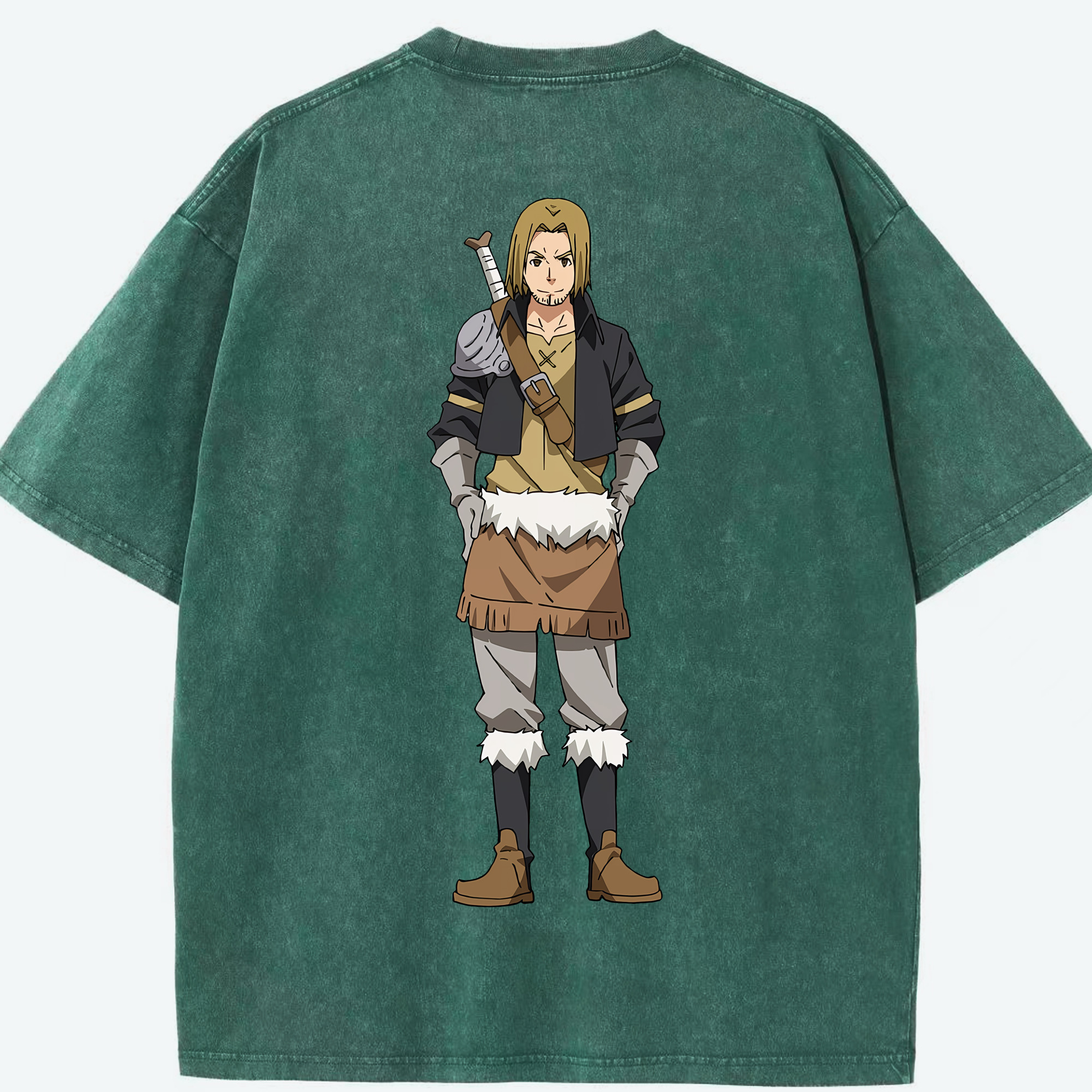 （画像用） 転スラ Regarding Reincarnated to Slime 綿100% ヴィンテージ風 半袖Tシャツ（背面プリント）